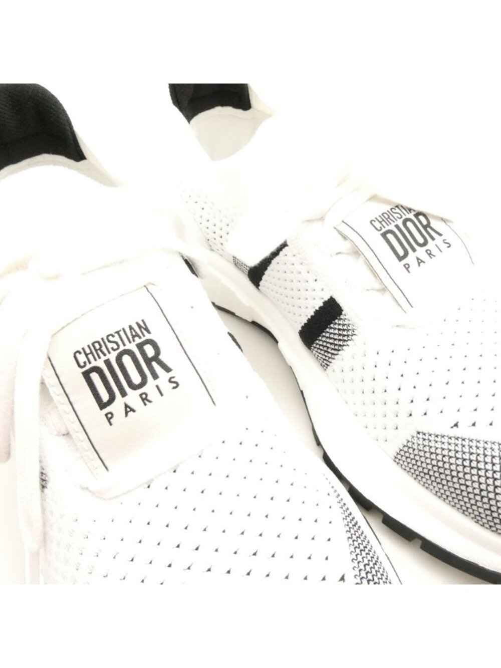 Dior Run'n'dior Sneakers 37 Low Cut Mesh Logo Black - Picture 7 of 9